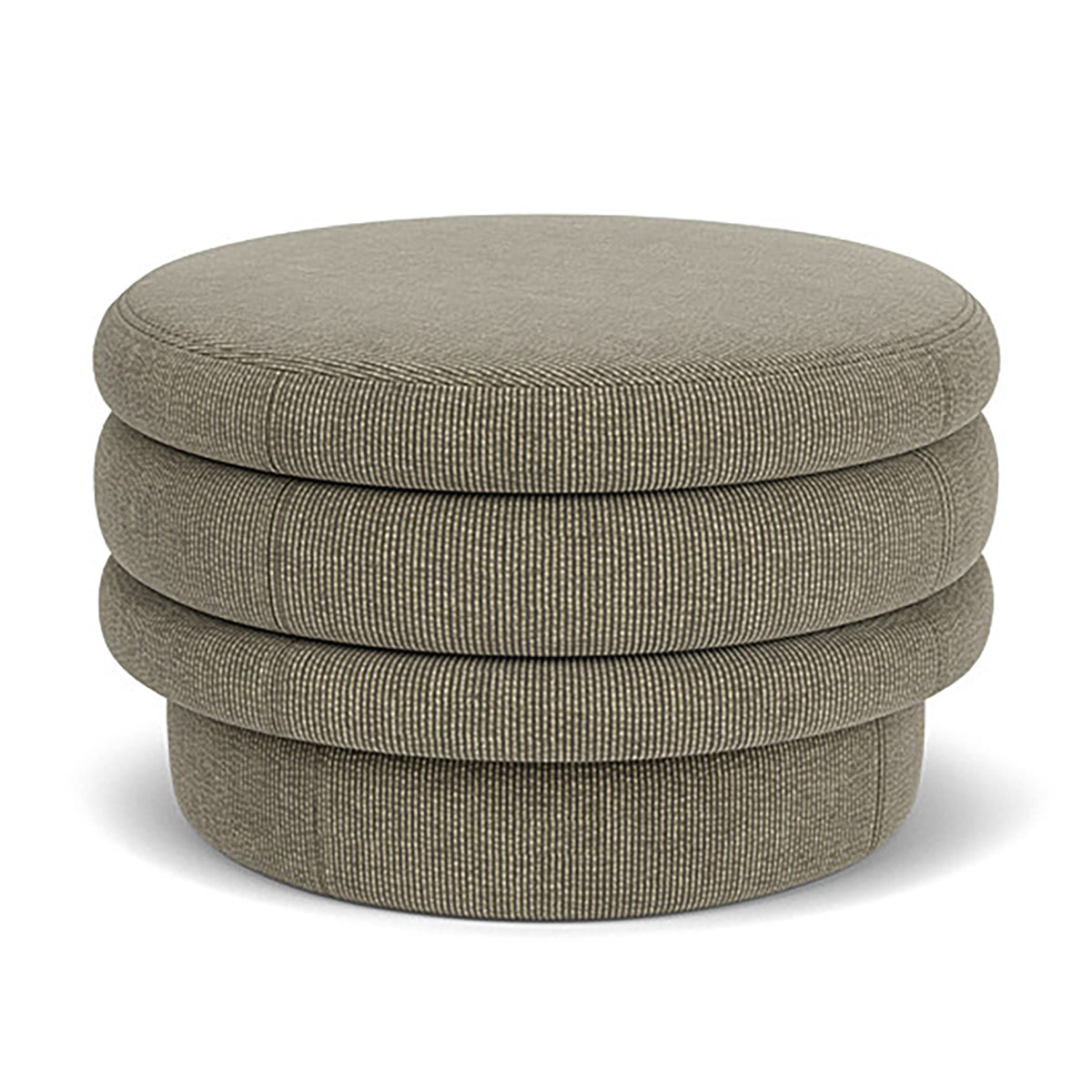 Honey Velvet Ottoman Stool - Soft Plush Footrest, Round Pouf for Living Room, Bedroom & Nursery - Perfect for Relaxing, Extra Seating & Home Decor