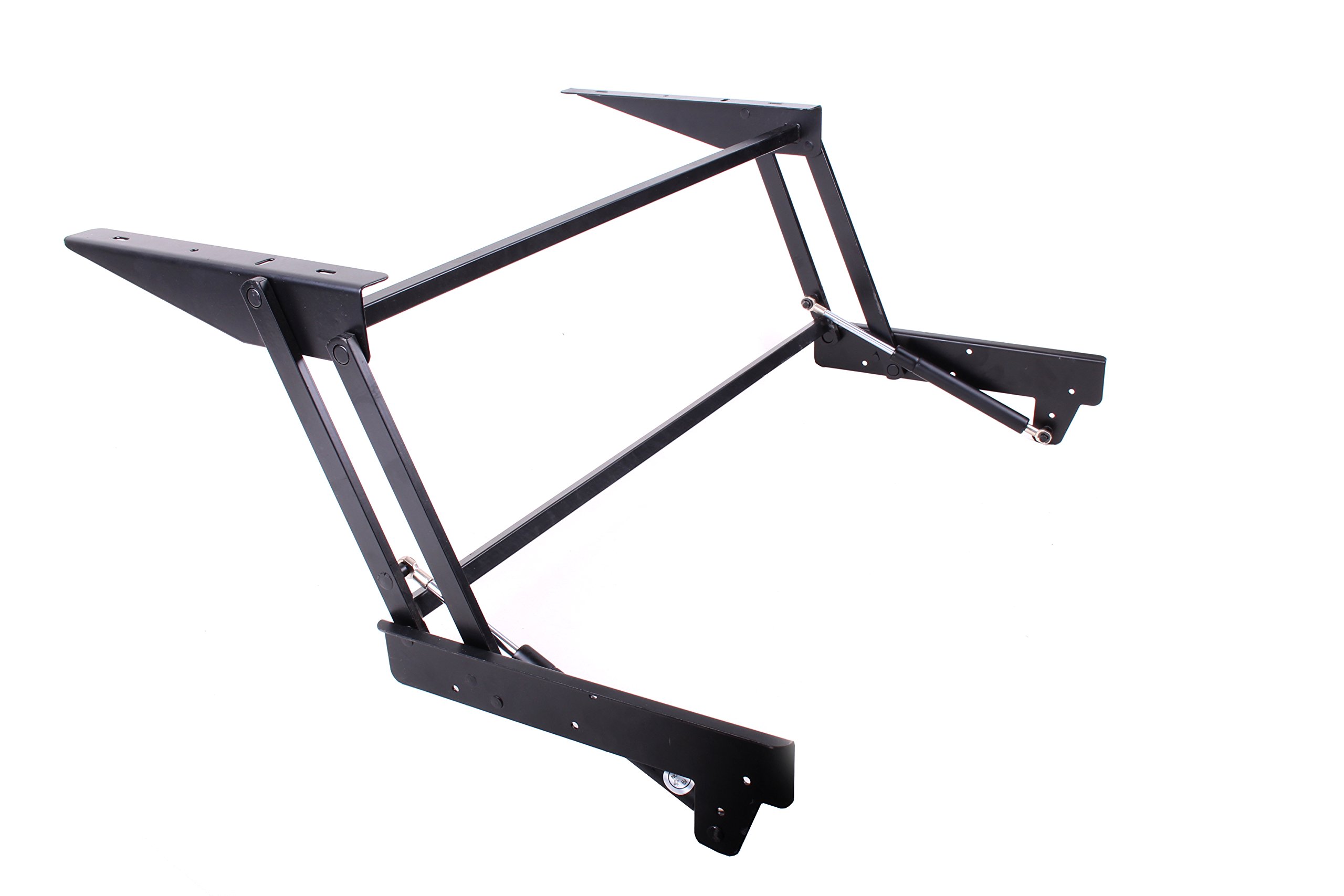 Black Lift Top Coffee Table Hardware - DIY Hydraulic Hinge Mechanism for Living Room Furniture