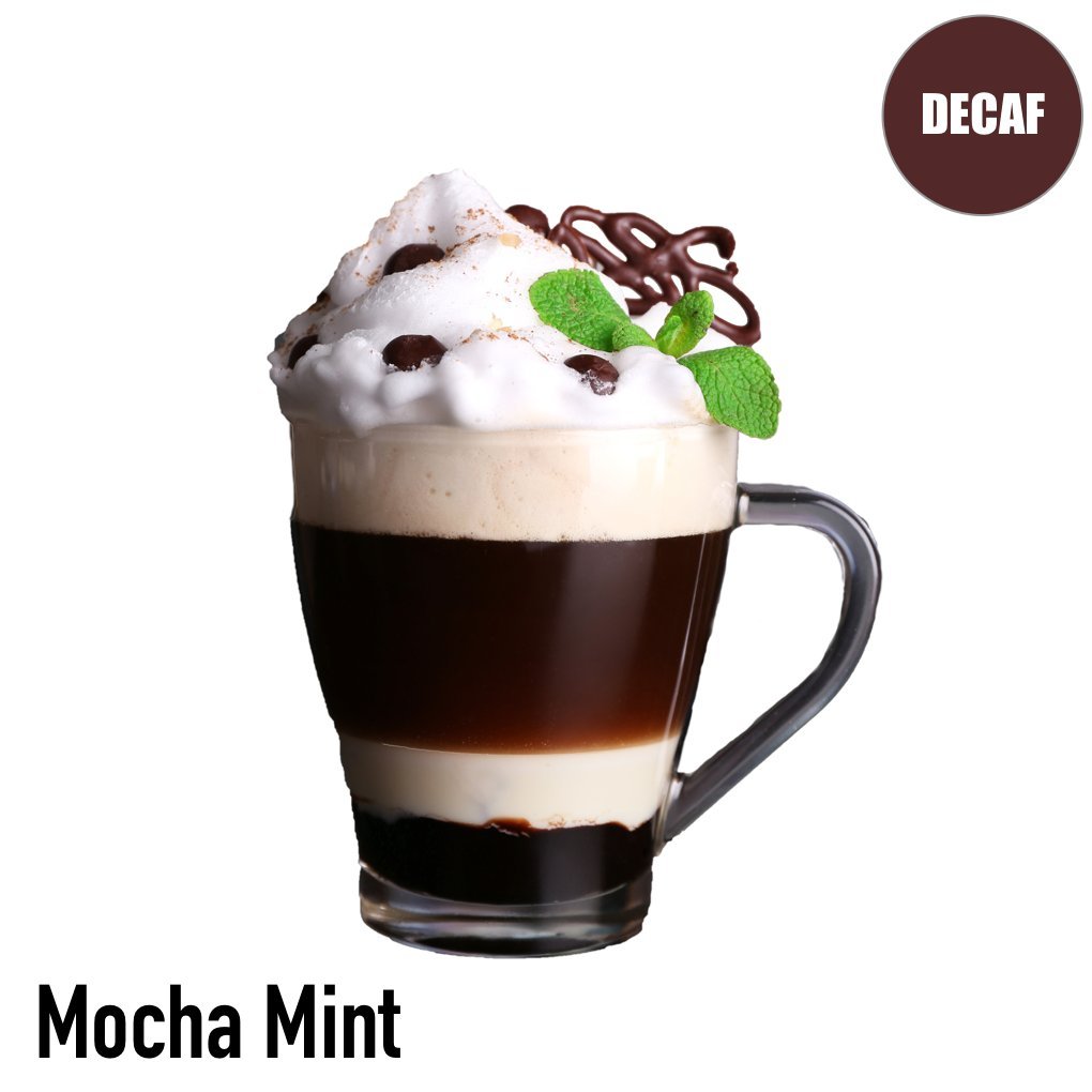 Fresh Roasted Decaf Mint Mocha Flavored Ground Coffee - 5 lbs Bag | Perfect for Home Brewing, Office Use & Gifting | Rich Flavor for Coffee Lovers
