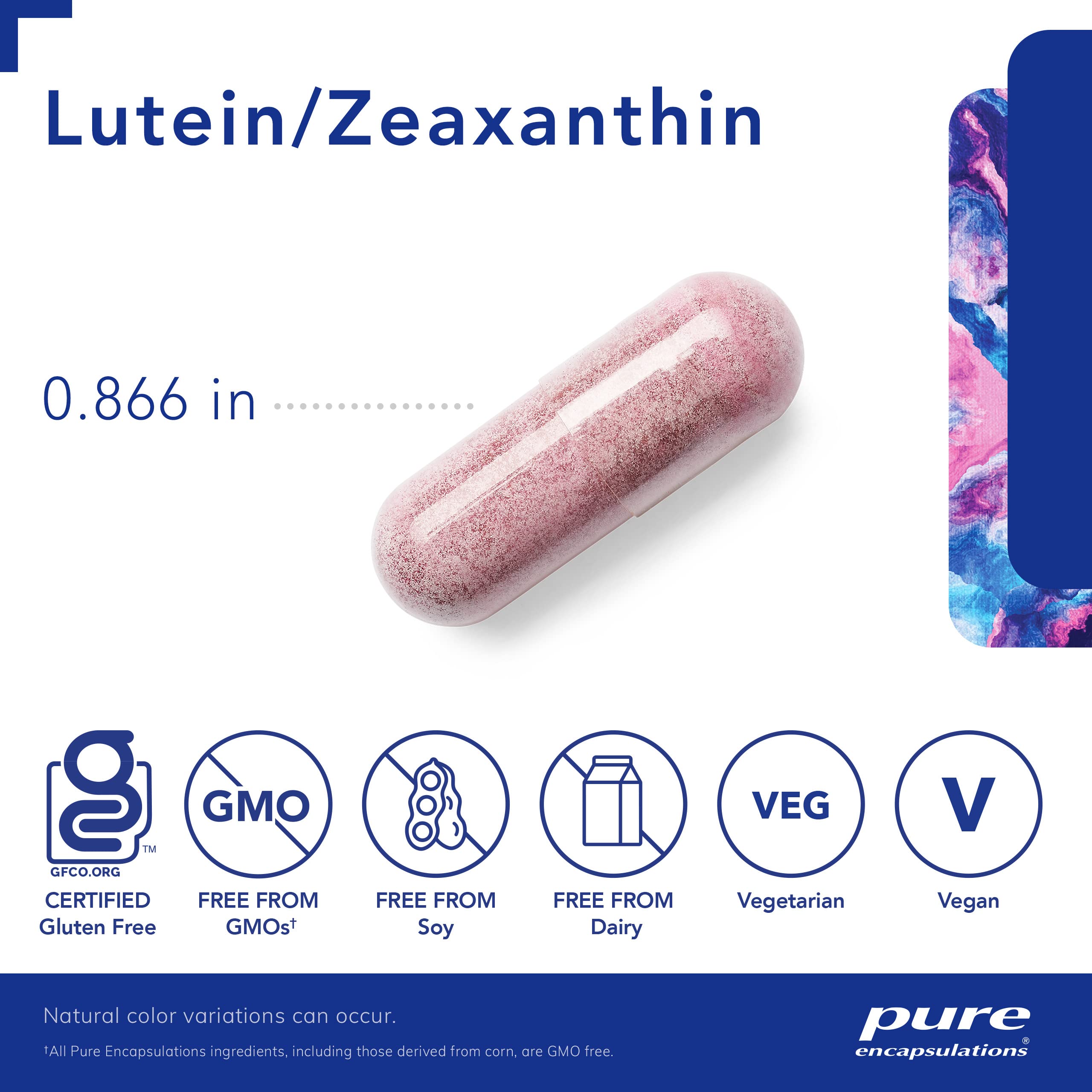 Pure Encapsulations Lutein & Zeaxanthin 120 Capsules - Eye Health Supplement for Macular Support & Vision Protection - Vegan, Non-GMO Antioxidant Formula - Perfect for Computer Users & Aging Eye Care