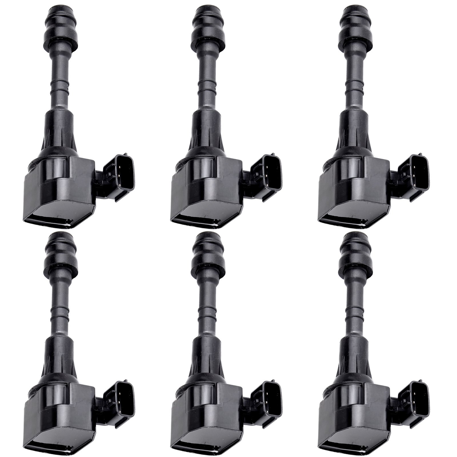 6-Pack Ignition Coil Set UF349 Compatible with 2005-2013 Nissan Frontier 4-Door Crew Cab Pickup 4.0L - Replaces 5C1403, 224338J115, 224338J11C - Perfect for Engine Performance & Smooth Driving