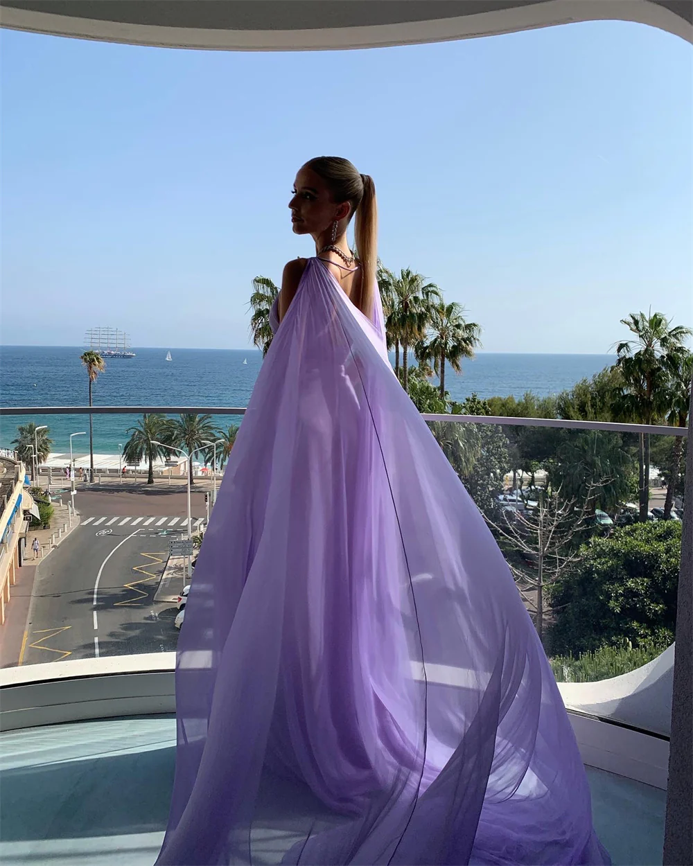 Elegant Light Purple A-Line Long Prom Dress for Evening Parties & Formal Events - Perfect for Homecoming, Dances & Special Occasions - Style J3514