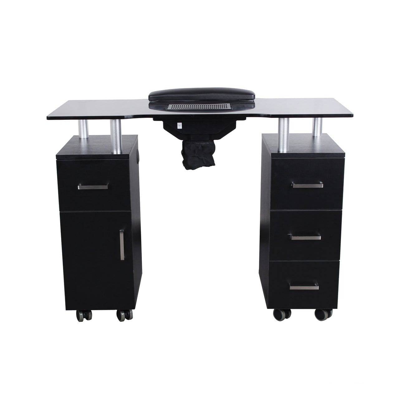 Professional GLASGLOW Manicure Table with Built-in Fan - Portable Nail Salon Station for Home & Spa Use - Perfect for Manicurists, Nail Technicians & DIY Nail Care