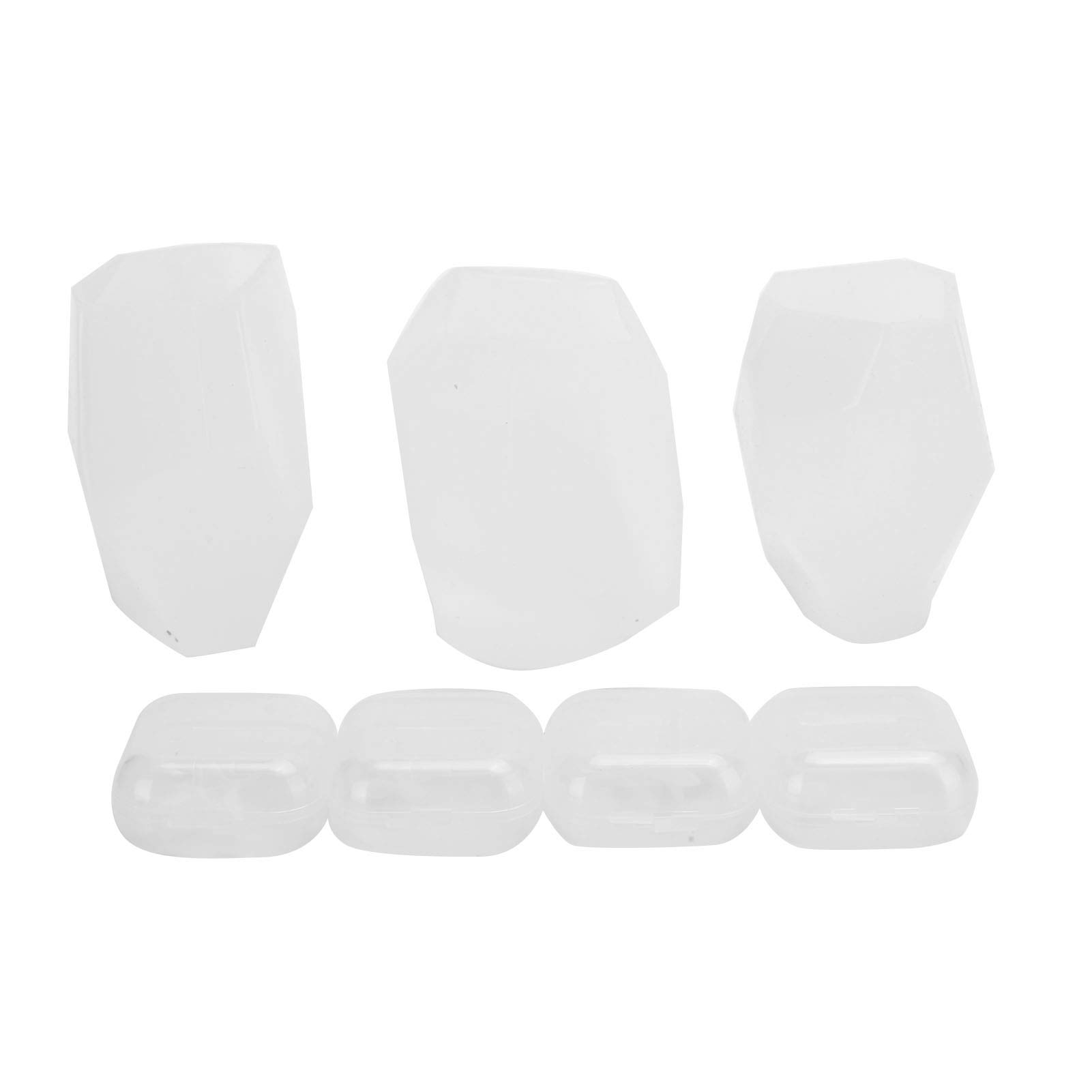 Pokerty9 Silicone Rose Molds - 3Pcs DIY Craft Molds Set with 4 Rose Designs, Flexible & Durable High Transparency for Resin, Soap, Candle Making - Perfect for Wedding Decor, Home Crafts, and DIY Art Projects