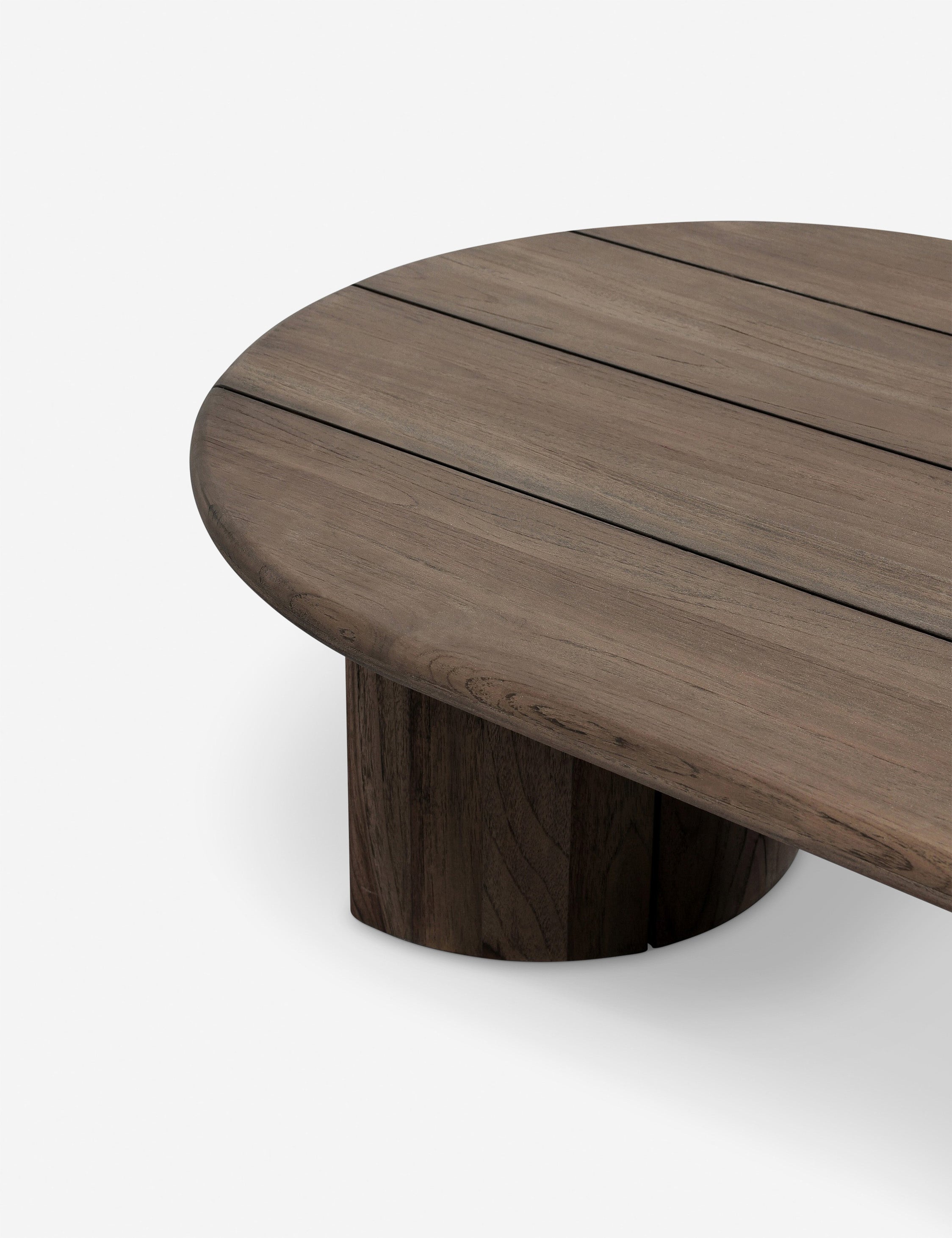 Gilda Outdoor Oval Coffee Table - Weather-Resistant Patio Furniture for Garden, Poolside & Backyard Relaxation