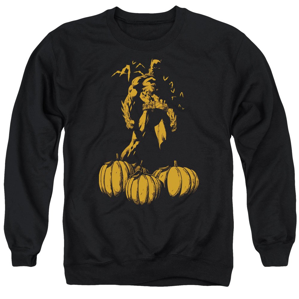 Batman A Bat Among Pumpkins Unisex Crewneck Sweatshirt for Men & Women | Halloween Cosplay & Casual Wear