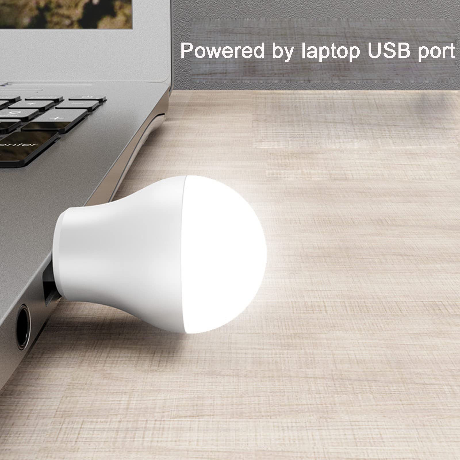 USB LED Reading Light - Flexible Eye-Care Book Lamp for Computer, Night Light for Kids Room, USB Plug-in Desk Lamp for Study, Office & Bedside Use