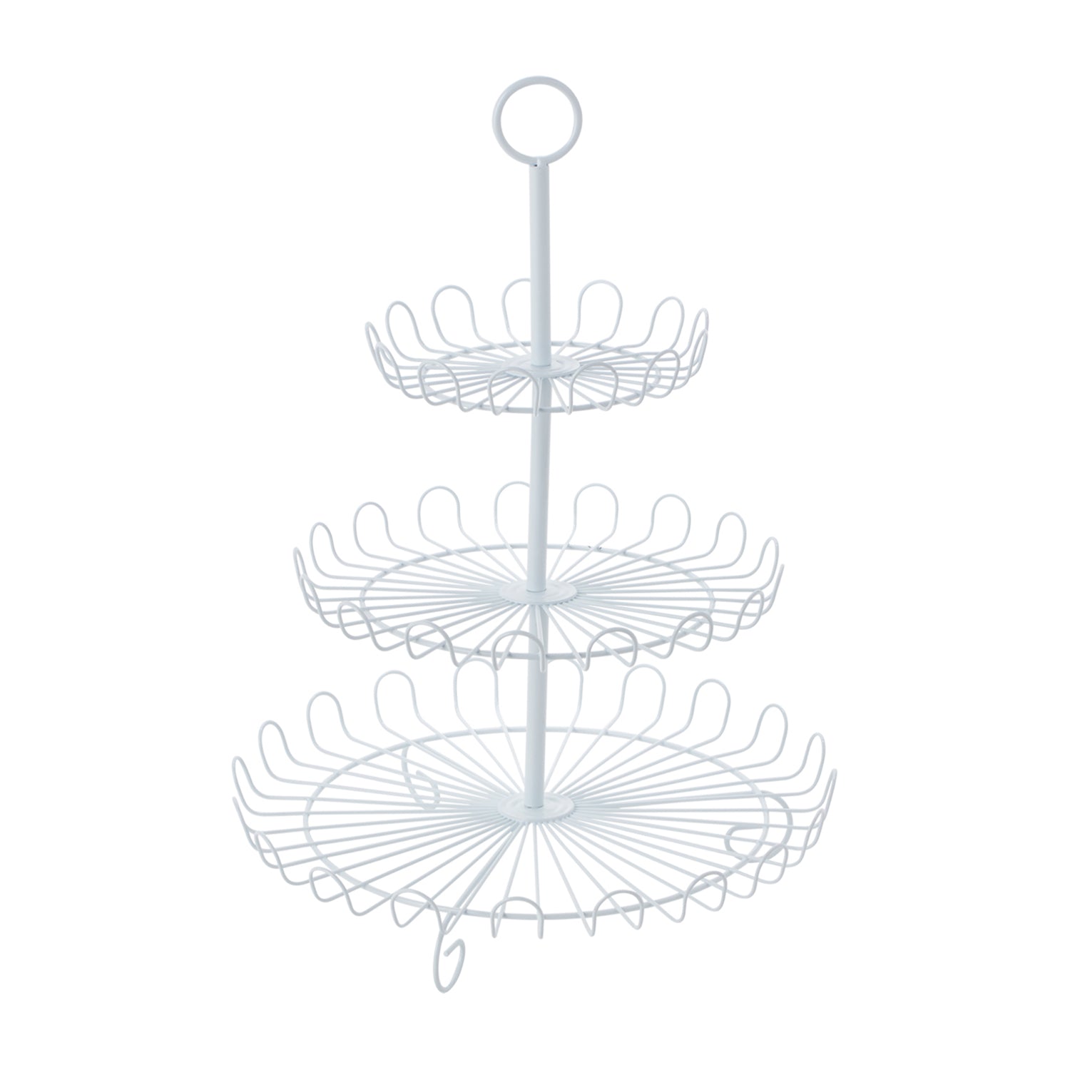 3-Tier Round Cupcake Stand for Parties, Weddings & Events - Sturdy & Elegant Dessert Display Stand with Box