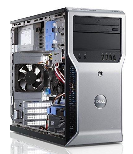 Dell Precision T1600 Workstation PC - Intel Xeon E3-1225 Quad Core 3.1GHz (Up to 3.4GHz), 8GB DDR3 RAM, 120GB SSD + 500GB HDD, DVD Drive, Intel HD P3000 Graphics, Windows 10 Pro with Keyboard & Mouse - Perfect for CAD, Video Editing & Business Workstations