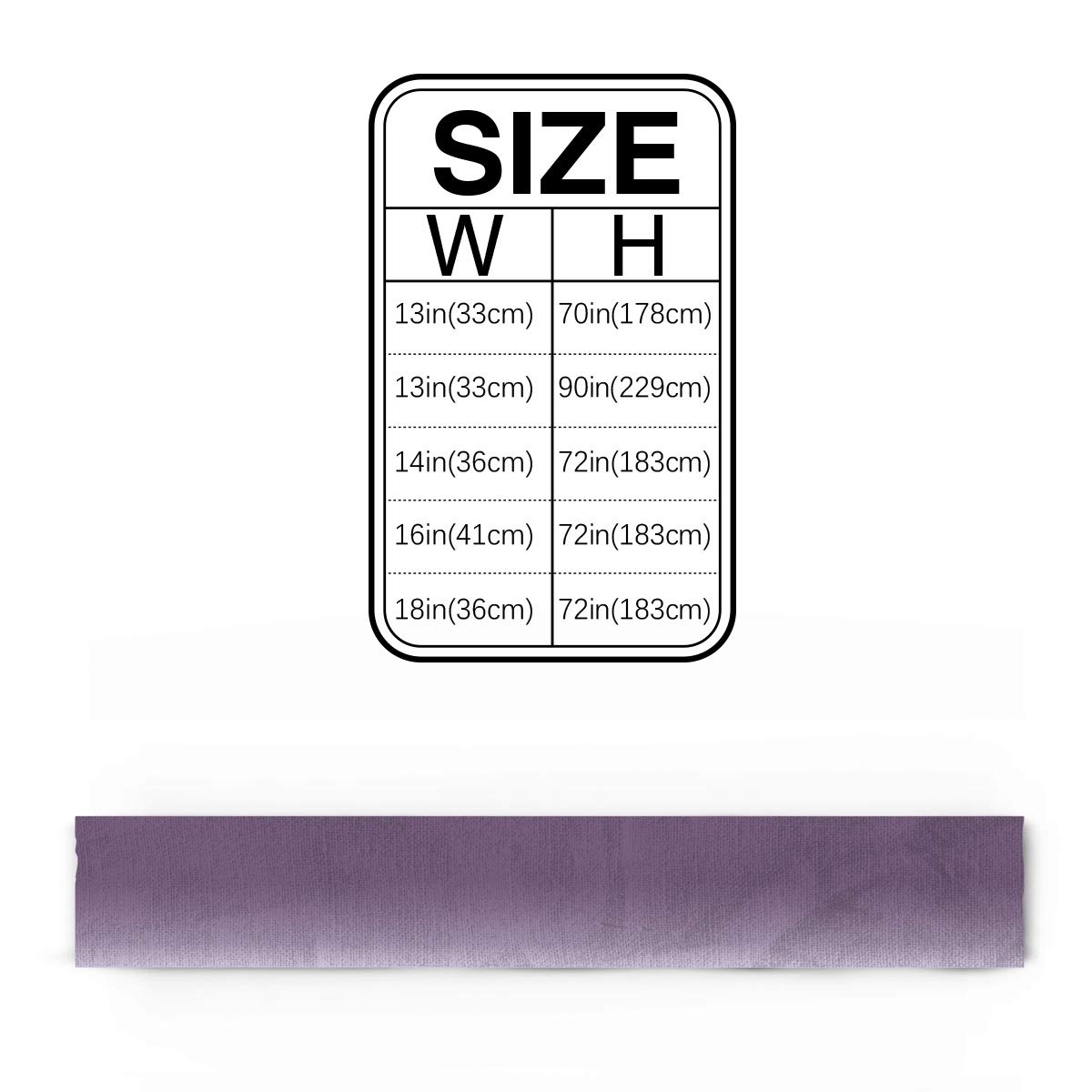 Purple Ombre Table Runner 14x72in for Wedding, Birthday & Baby Shower Decor