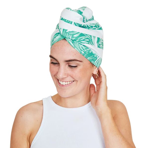 Dock & Bay Quick Dry Hair Towel Wrap - Super Absorbent Microfiber Hair Turban for Women & Men - Perfect for Post Shower, Swimming, Gym & Travel