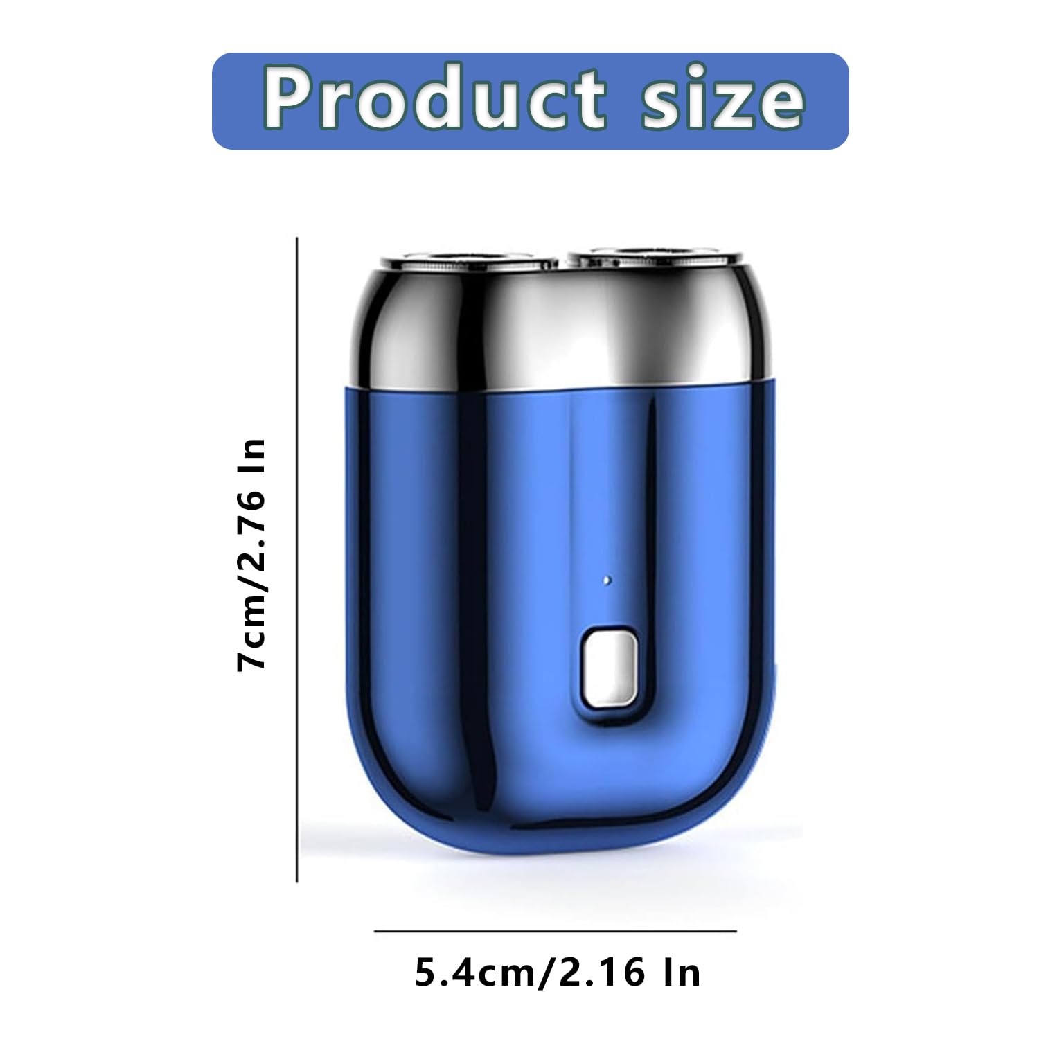 2025 New Mini Dual-Head Electric Shaver for Men - Portable USB Rechargeable Travel Razor, Waterproof & Washable Compact Shaver for Home, Car, Gym & Business Trips - Perfect Gift for Dad & Husband