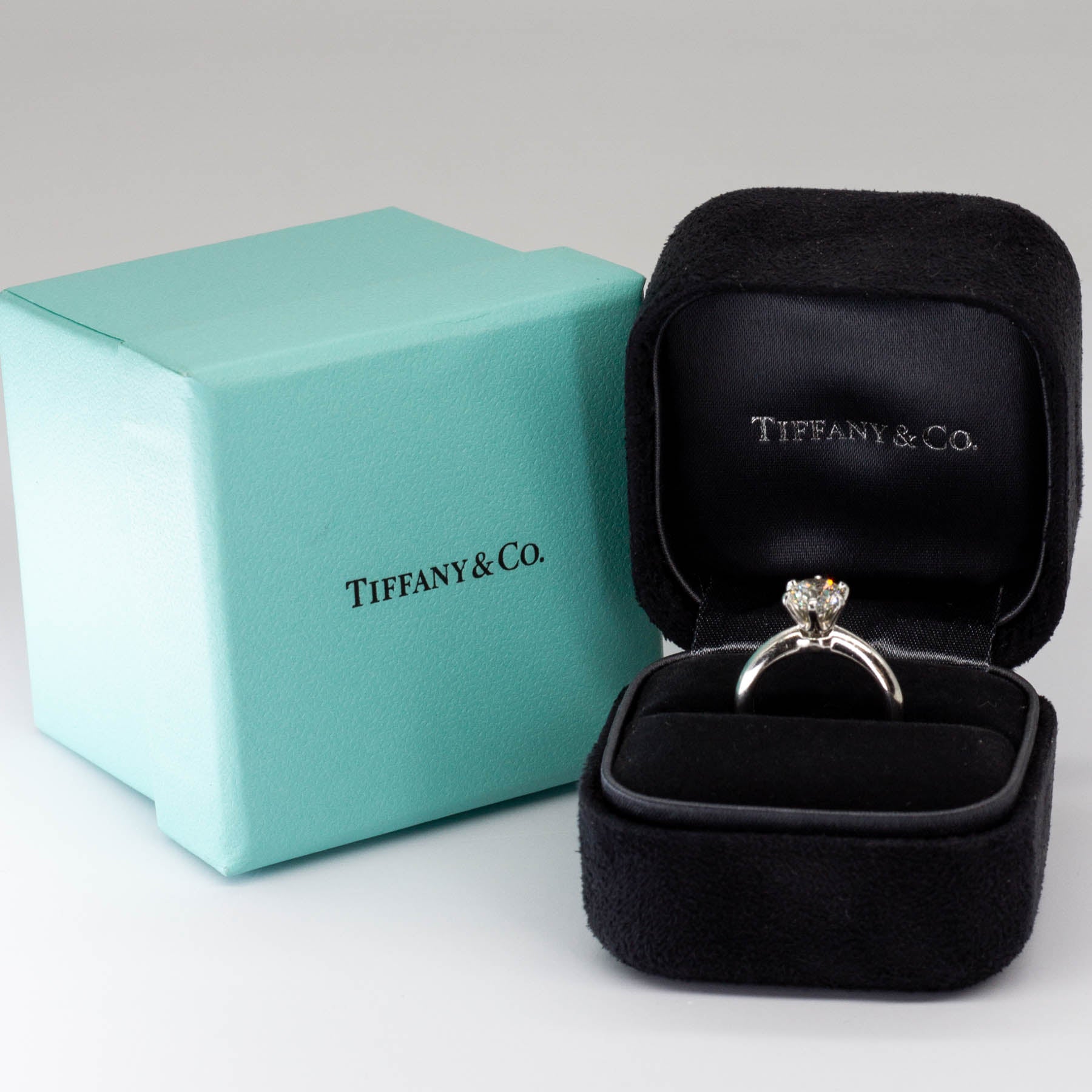 Tiffany & Co. Diamond Platinum Solitaire Engagement Ring 1.06ctw VS2 Clarity Size 3.5 - Perfect for Proposals, Anniversaries & Special Occasions
