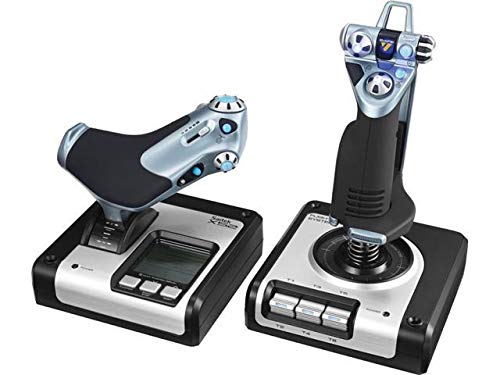 Saitek X52 H.O.T.A.S. Flight Simulation Throttle and Joystick Controller - Professional PC Gaming Setup for Flight Simulators (Microsoft Flight Simulator, X-Plane, DCS World) - Realistic Cockpit Controls for Aviation Enthusiasts