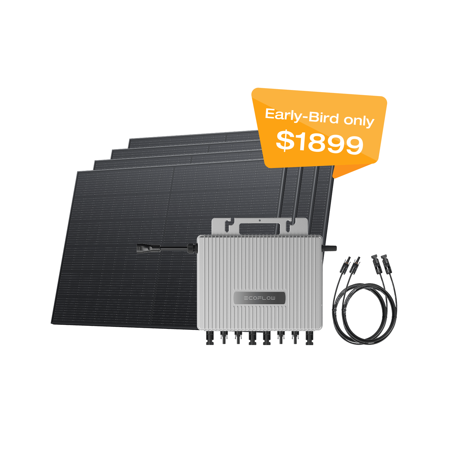 EcoFlow STREAM Microinverter - 500W Portable Solar Power Inverter for Home, RV & Off-Grid Use | Efficient Energy Conversion for Outdoor Adventures & Emergency Backup