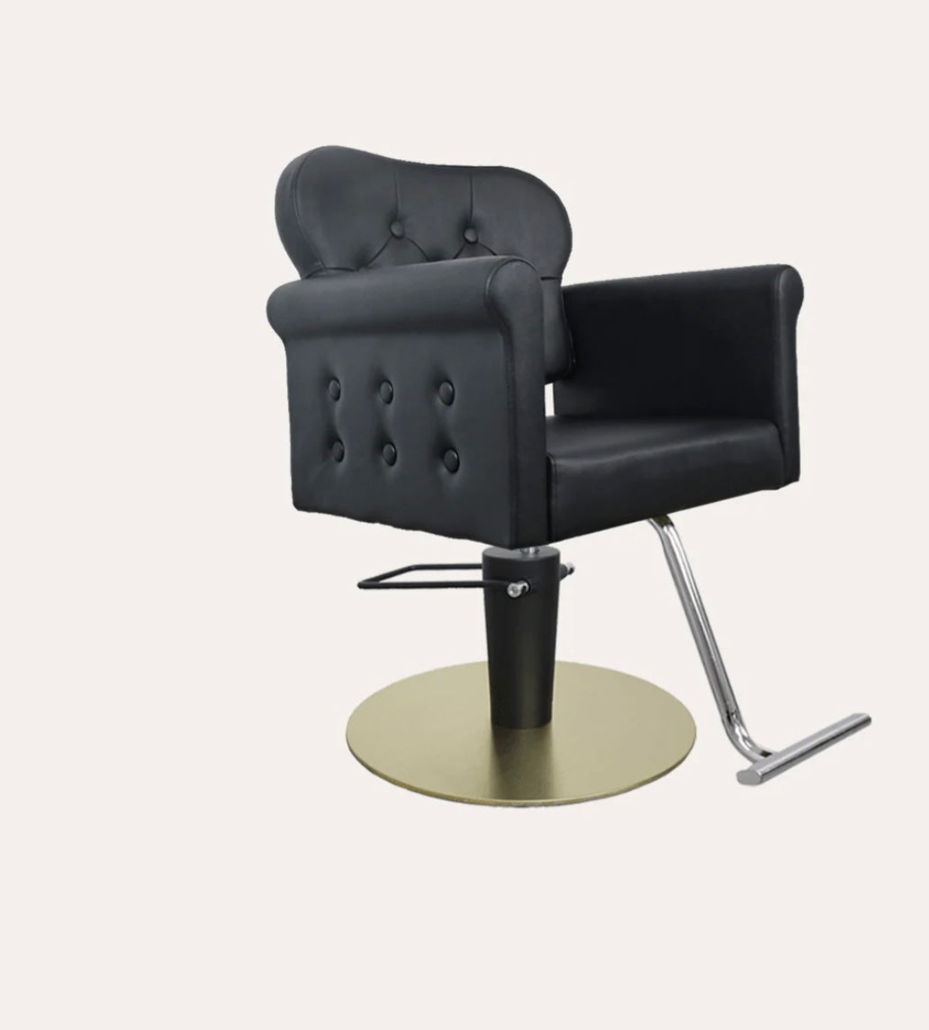 Stylish Glam Salon Chair for Hair Styling & Beauty Services - Perfect for Salons, Barbershops & Home Use