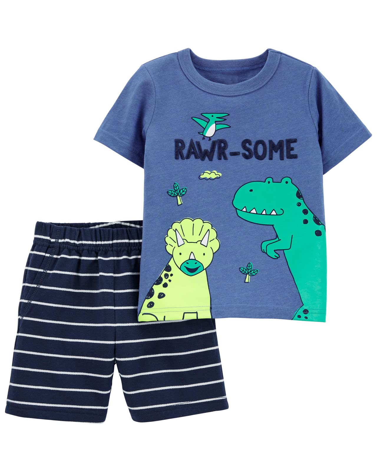 Boys' Summer Shorts Outfits - 100% Cotton Casual Crew Neck Short Sleeve Playwear Set for Toddlers | Perfect for Playdates, Beach Trips & Outdoor Adventures