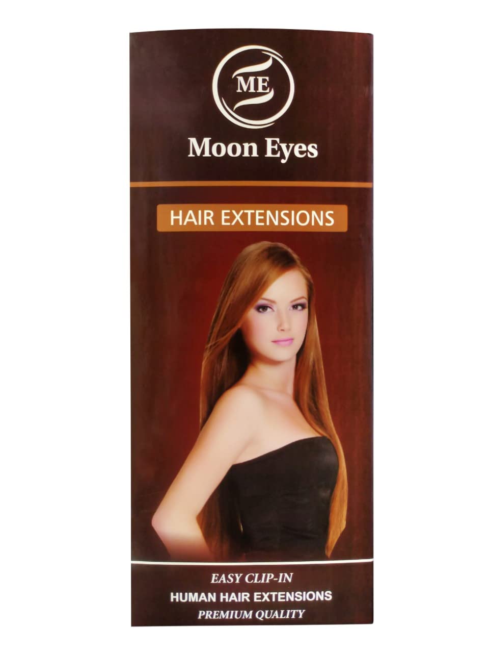 MoonEyes Silky Soft Brown Curly/Wavy Hair Extensions & Wigs for Women - 5 Clip-in Human Hair Extensions for Volume & Length - Perfect for Parties, Weddings & Daily Styling