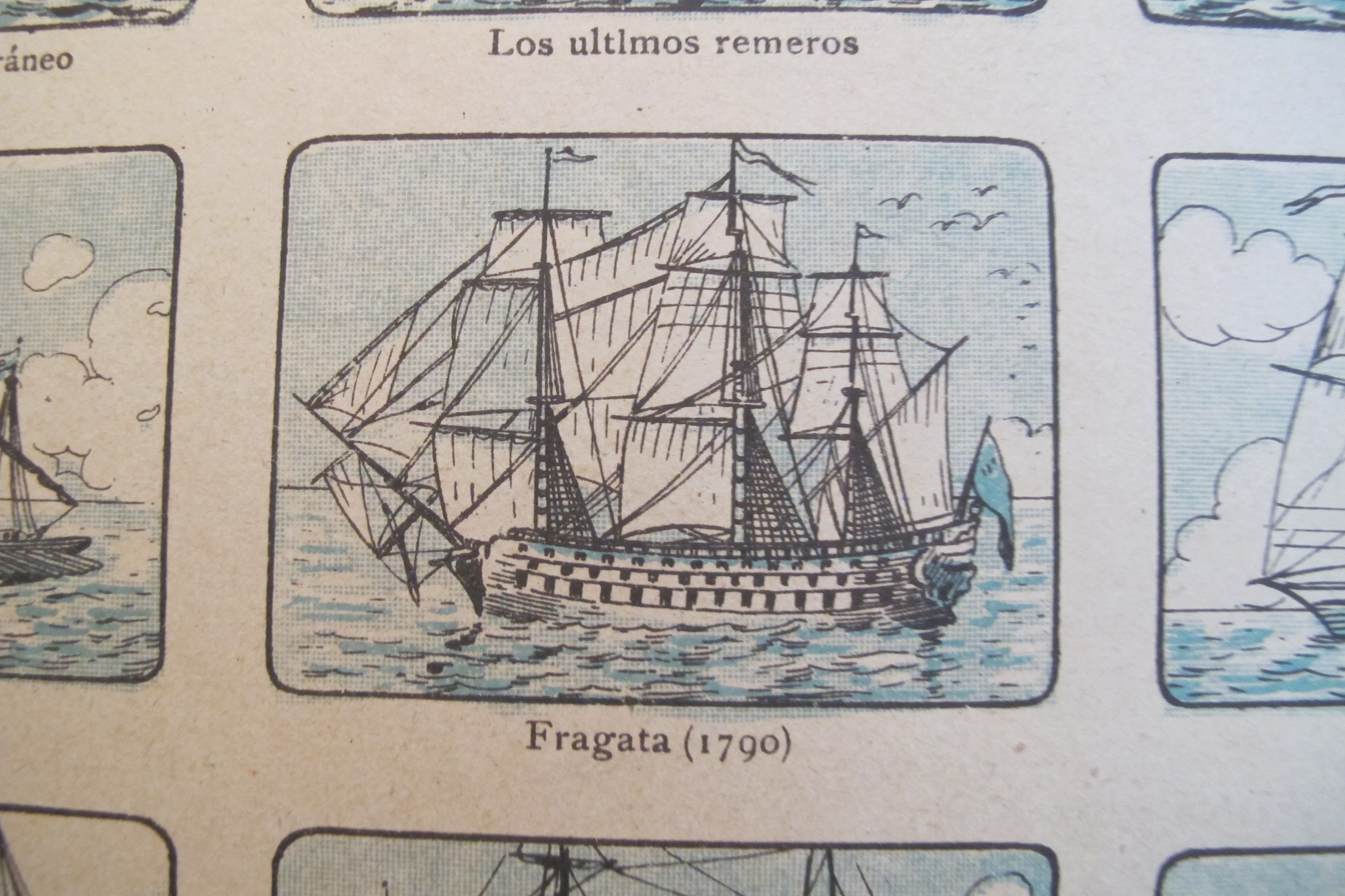 Vintage 1920s Spanish Maritime Poster - La Navigacion Desde Los Tiempos Primitivos - Large Size Wall Art - Perfect for Nautical Decor, Beach House, or Office Wall Display