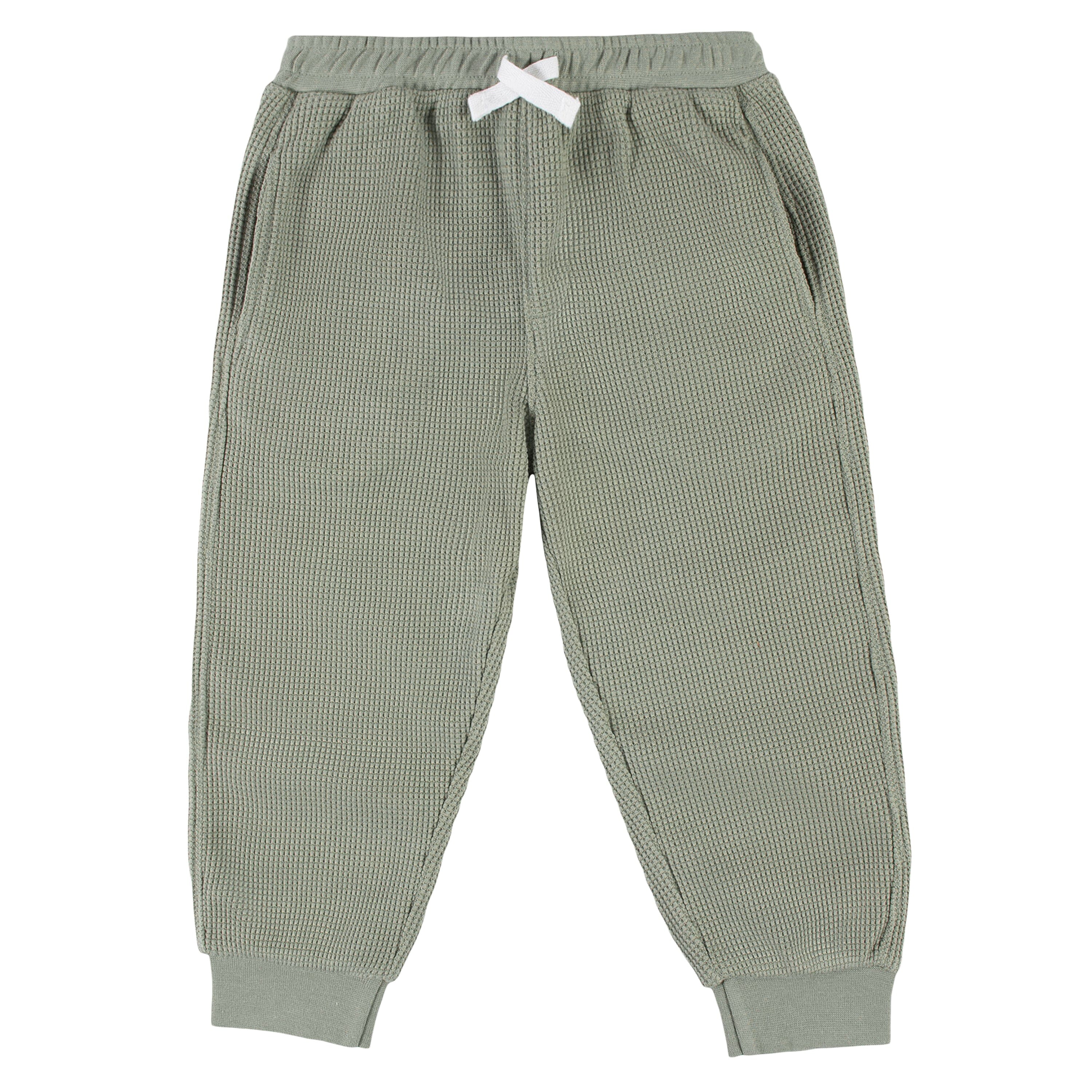 2 Pack Boys' Seagrass & Pumice Stone Joggers for Infants & Toddlers - Soft Playtime & Outdoor Adventure Pants