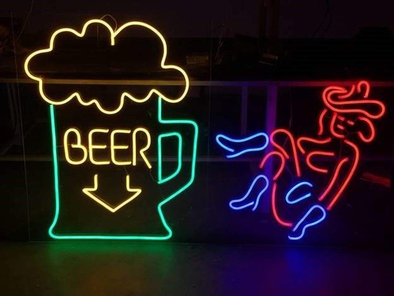 Blue SMD LED Neon Strip Light - 120V Flexible Rope Lighting - 86.92ft Waterproof & Cuttable - Perfect for Home Decor, Bars, Restaurants, and Outdoor Signage
