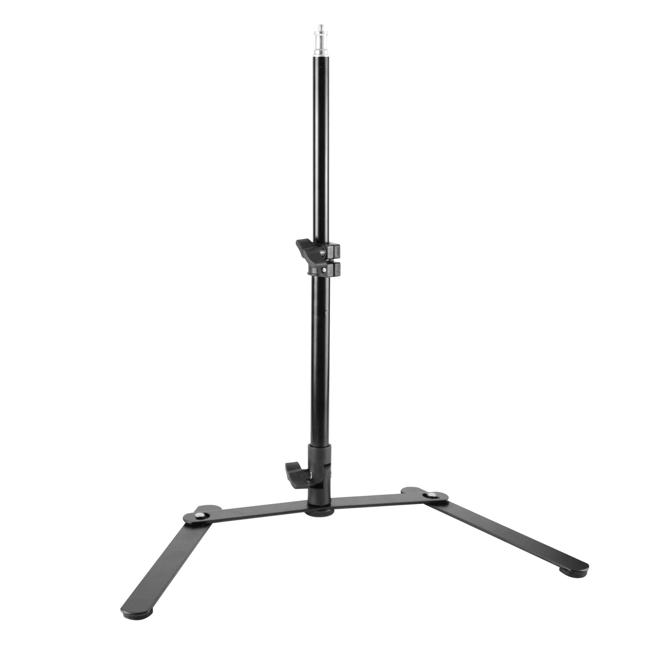 Adjustable Desktop Tabletop Light Stand with Smartphone Clip Holder - Perfect for Photography, Video Calls & Content Creation