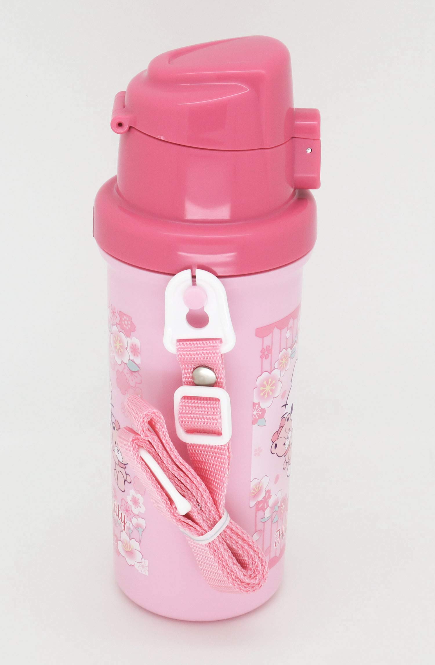OSK SC-600B Hello Kitty Sakura Design Stainless Steel Water Bottle - 600ml Leakproof Insulated Thermos for School, Gym & Outdoor Activities