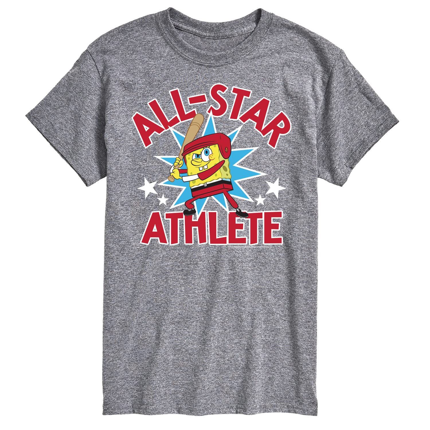 Spongebob Squarepants American All Star Men's Graphic T-Shirt - Soft Cotton Short Sleeve Tee for Casual Wear, Fan Merchandise & Cartoon Lovers