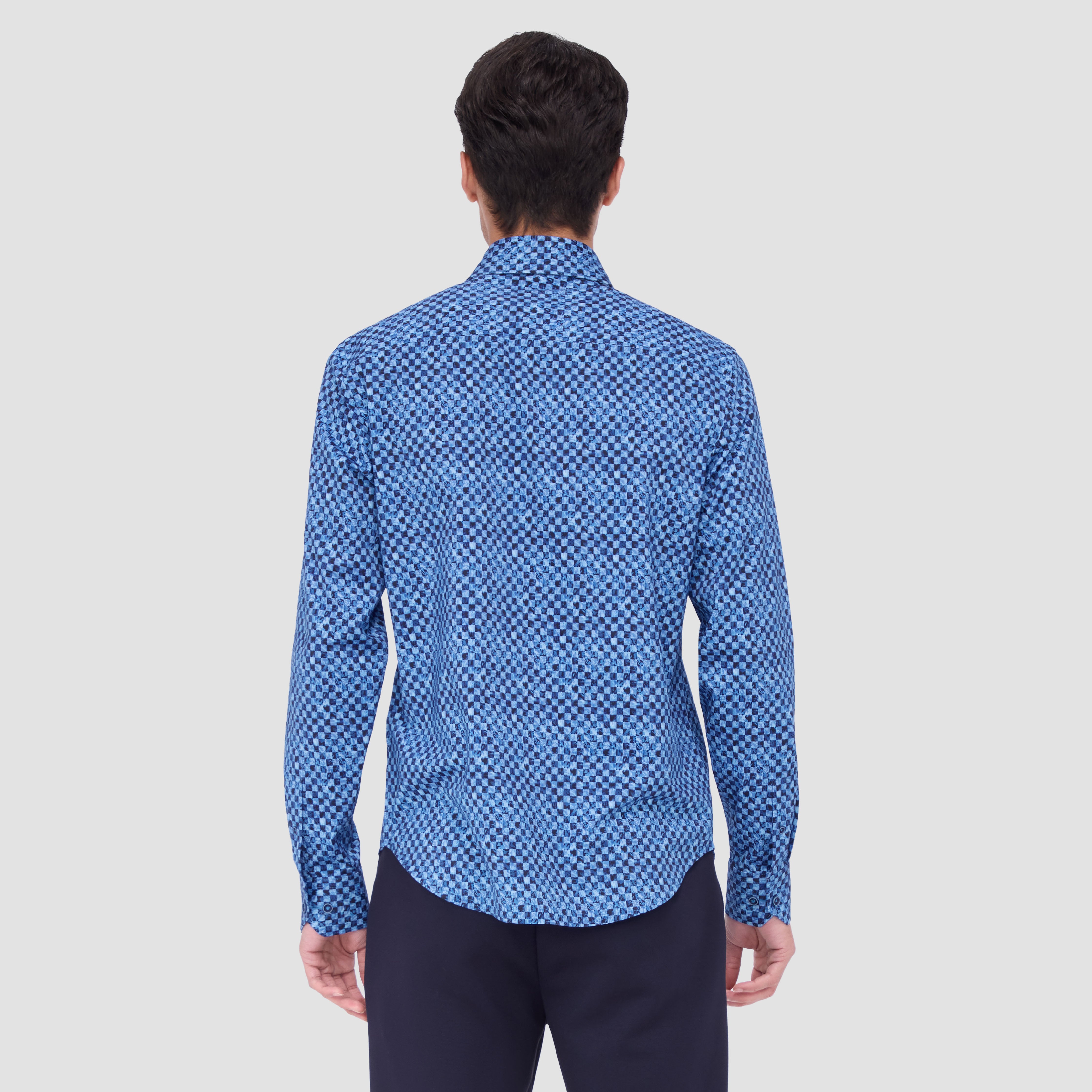 James Checkerboard Cotton Shirt for Men - Soft & Breathable Button Down Casual Shirt - Perfect for Office, Date Night & Weekend Outings