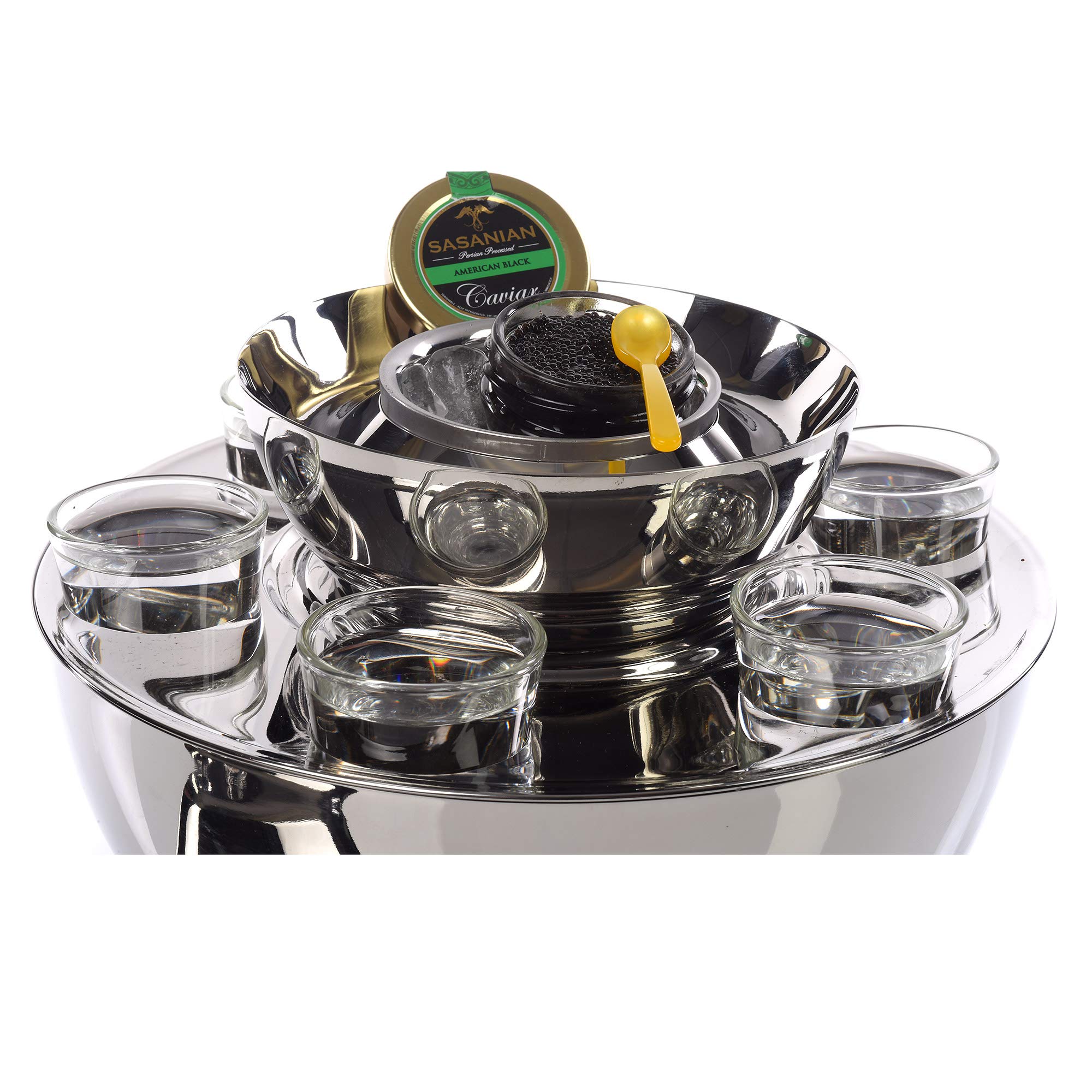 Premium IMPULSE! Vienna 6-Piece Stainless Steel Shot Glass Set - Durable & Dishwasher Safe for Cocktails, Parties, and Home Bar Use