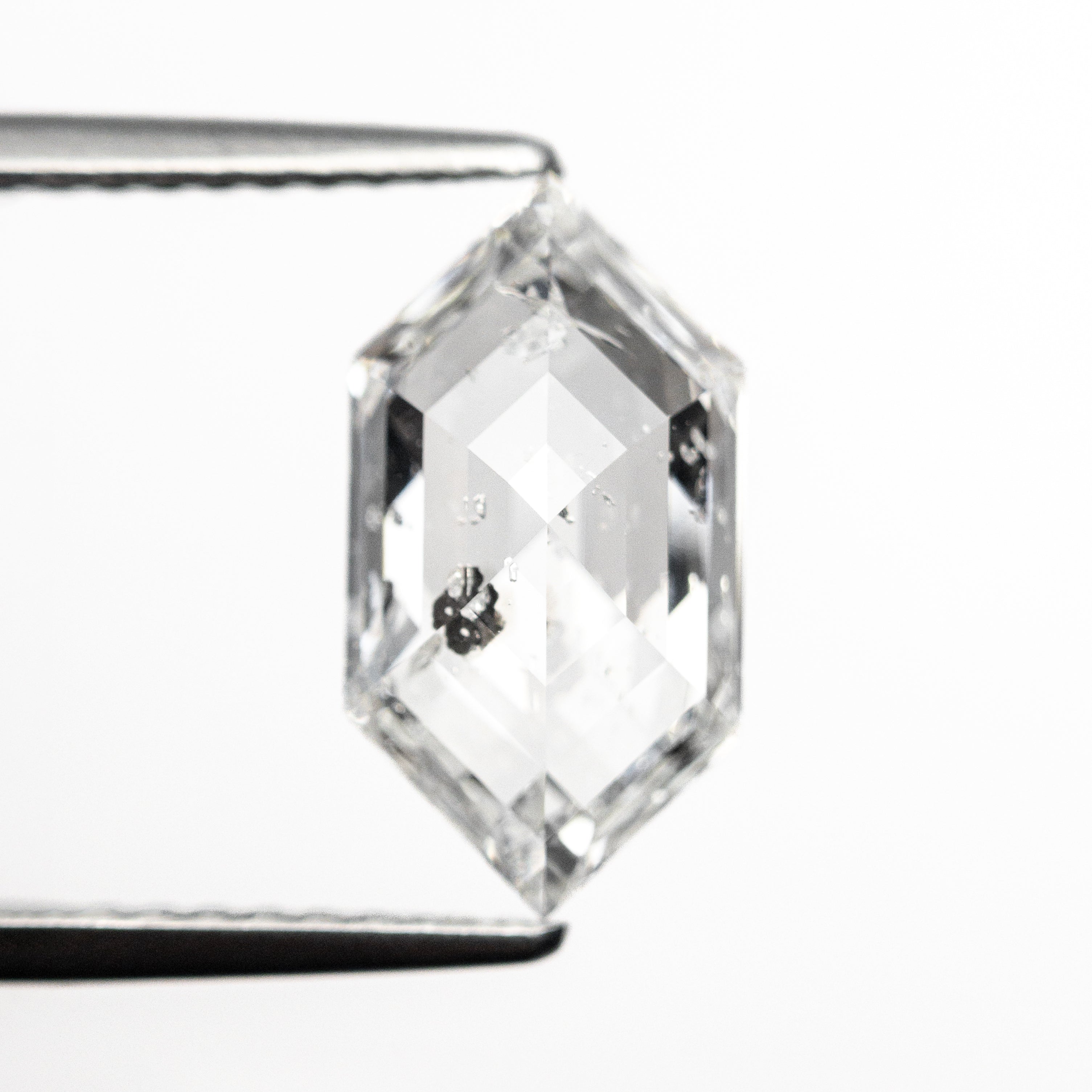 2.19ct Hexagon Step Cut Loose Diamond - 11.95x6.31x3.94mm I1 F Color for Jewelry Making & Engagement Rings