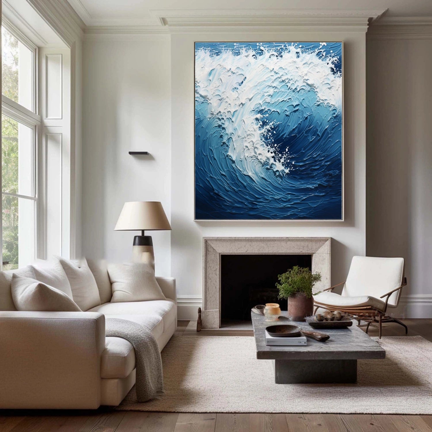 Ocean And Sky Painting #OS 238 - Stunning Coastal Wall Art for Living Room, Bedroom & Office Decor