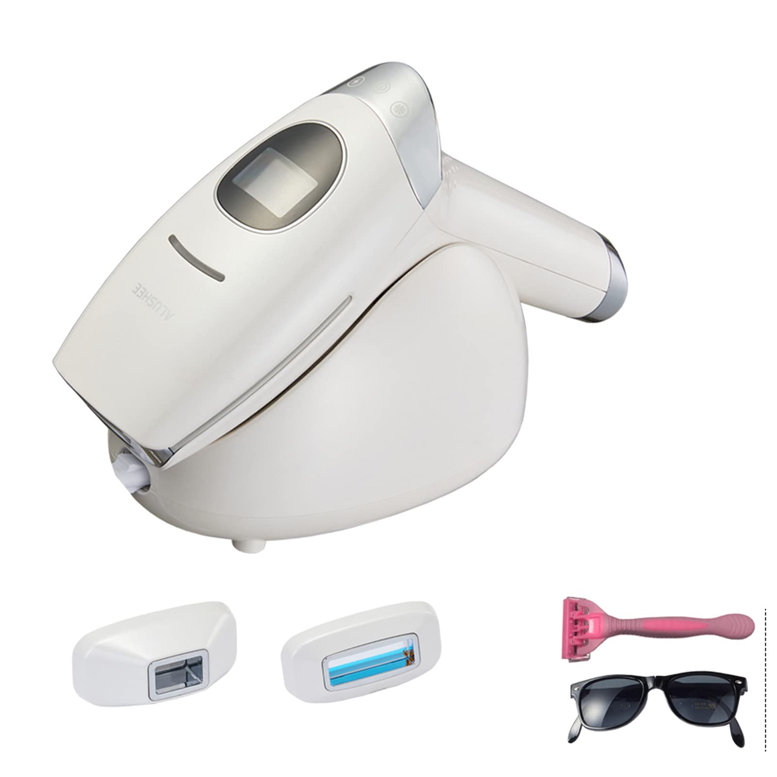 Professional IPL Hair Removal Device for Women & Men - Painless Permanent Hair Remover for Face, Body, Bikini Line - Skin Rejuvenation System with Ice Cooling Technology - At-Home Beauty Salon Treatment for Smooth Skin