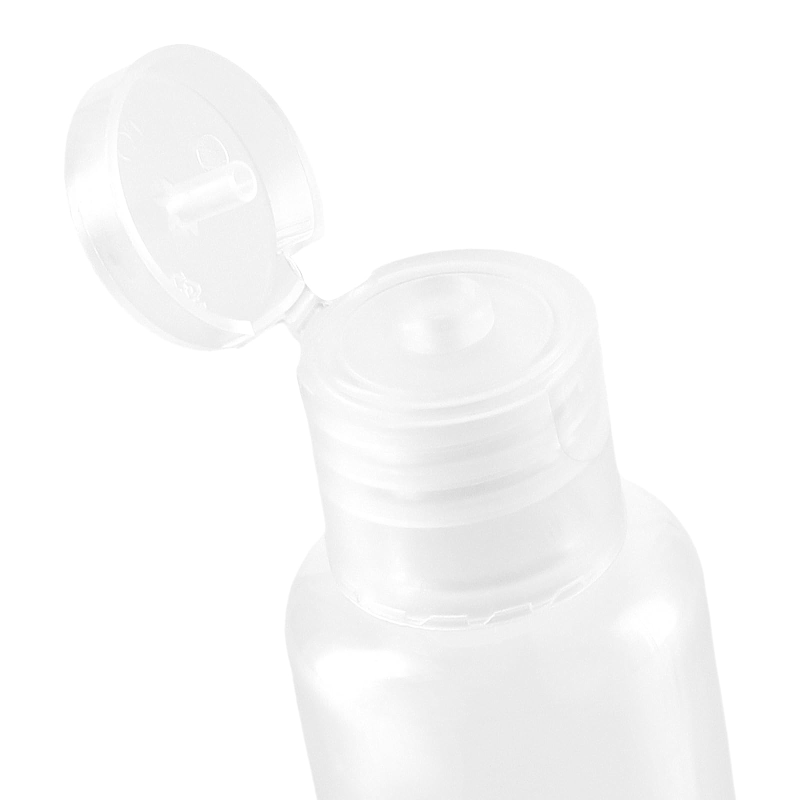 PINGEUI 100 Pack 1oz/30ml Clear Plastic Empty Bottles with Flip Cap - Leak Proof Refillable Travel Size Containers for Toiletries, Cosmetics, Liquids | Perfect for Air Travel, Gym, Camping & Daily Use