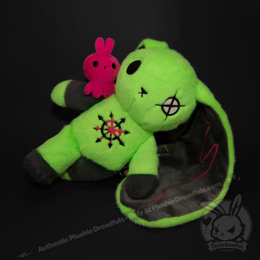 Plushie Dreadfuls ADHD Rabbit Extra Chaos Edition - Soft Stuffed Animal Toy for Kids & Adults | Perfect for Anxiety Relief, ADHD Support & Emotional Comfort