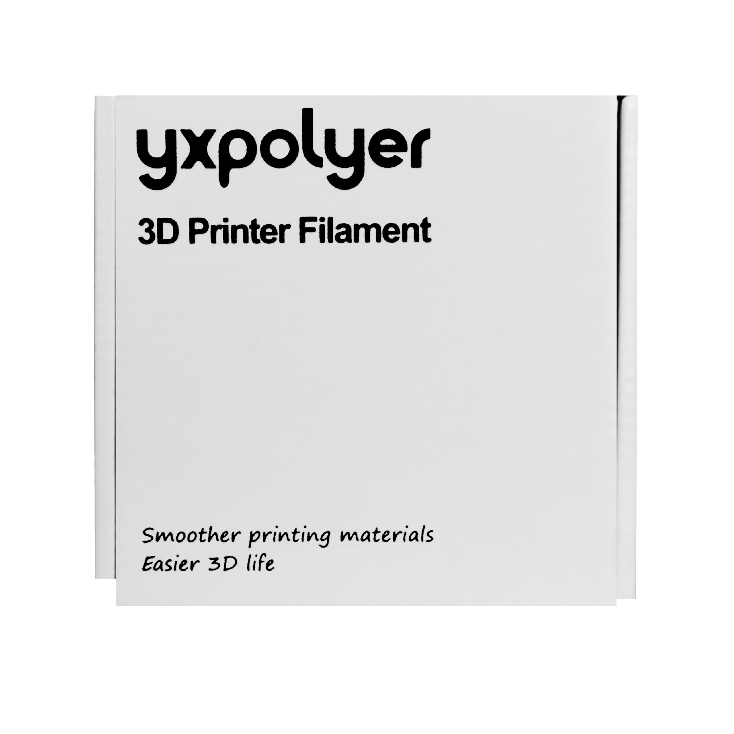 YXPOLYER Carbon Fiber ABS Filament 1.75mm for 3D Printing - High Strength Engineering Filament 1kg Spool (Black) - Perfect for Automotive Parts, Drone Frames & Industrial Prototypes