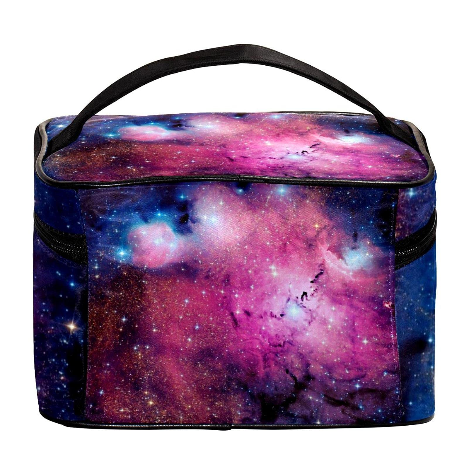 Galaxy Starry Travel Makeup Bag - Large Cosmetic Organizer with Zipper for Women & Girls | Perfect for Travel, Gym & Daily Use