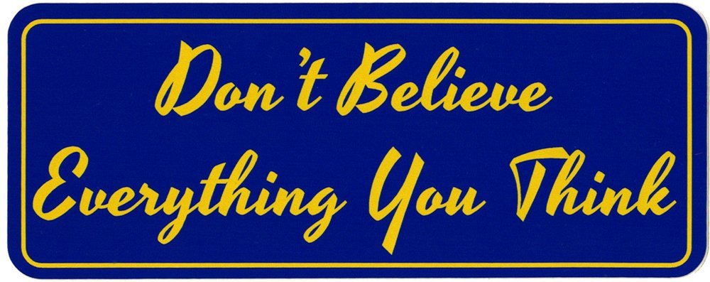 Don't Believe Everything You Think