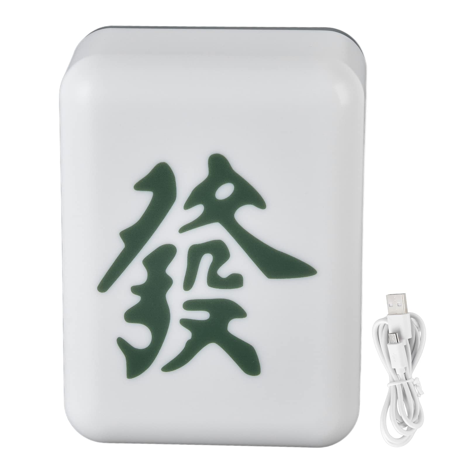YWBL-WH Mahjong LED Night Light - USB Rechargeable LED Lamp for Bedroom, Stairs, Hallway & Wall Decor - Green Gaming Theme Light for Home, Bar, Game Room & Mahjong Lovers Gift
