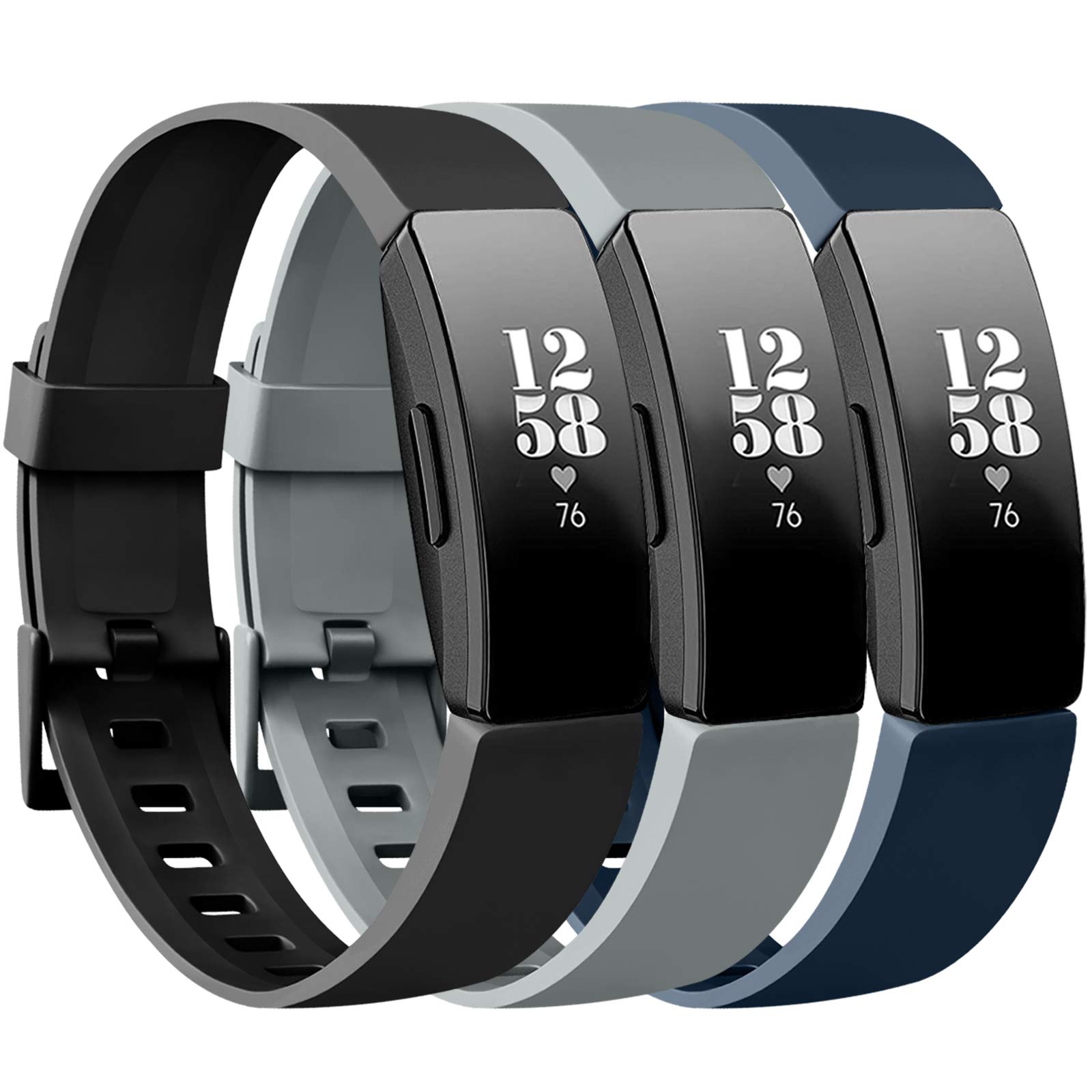 Tobfit Sport Bands for Fitbit Inspire HR/Ace 2 - Fitness Tracker Straps for Women & Men - Gym & Running