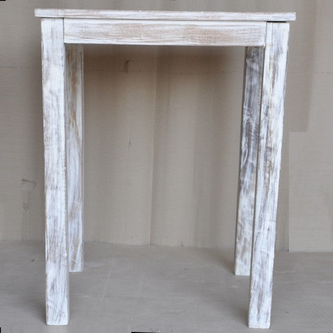 Reclaimed Wood & Mango Wood Square Bar Table - 31.5