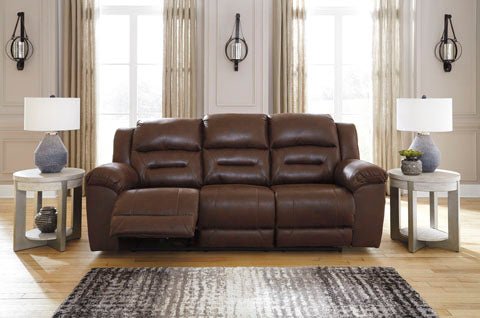Stoneland Manual Recliner Sofa - Comfortable Upholstered Living Room Furniture for Relaxing & Lounging | Perfect for Home Theater, Gaming & Family Movie Nights