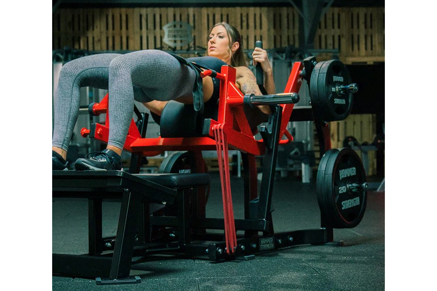 Hammer Strength Plate Loaded Glute Drive Machine - Professional Gym Equipment for Glute Workouts & Strength Training - Perfect for Home Gyms & Commercial Fitness Centers
