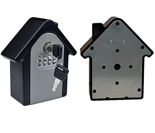 4-Digit Combination Lock Key Safe Box - Outdoor Wall Mount Security Storage with Spare Keys | Perfect for Home, Garage, Vacation Rentals & Business Key Management