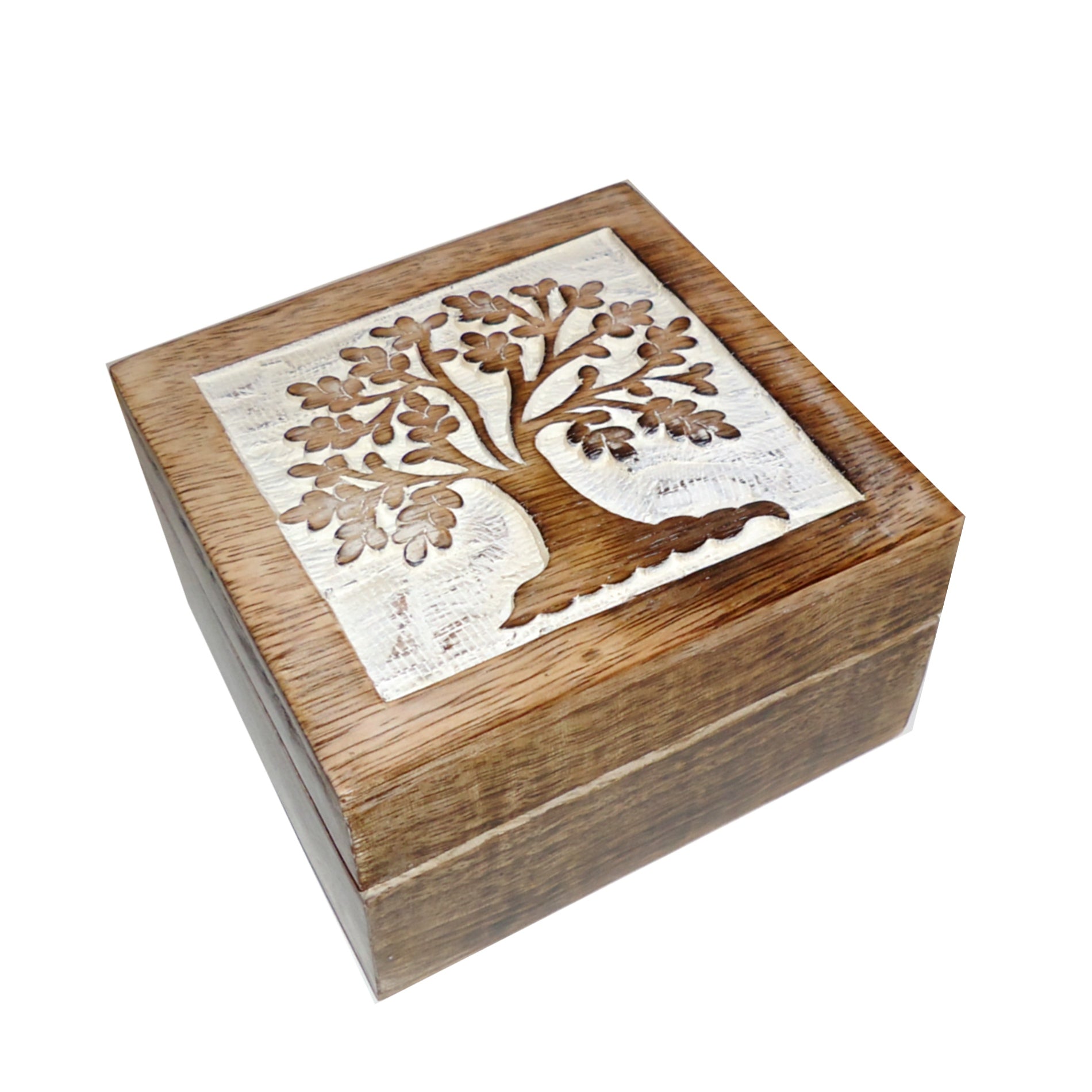 Handcrafted Mango Wood Jewelry Storage Box with Magnetic Closure - Perfect for Organizing Rings, Necklaces & Earrings | Eco-Friendly Home Decor Gift for Women