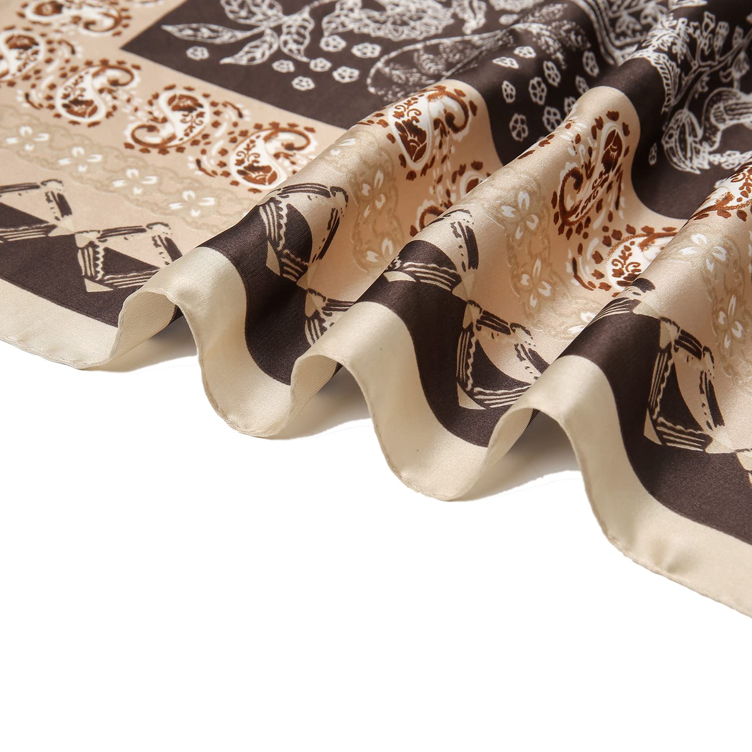 RIIQIICHY Women's Satin Silk Hair Scarf - 27.5