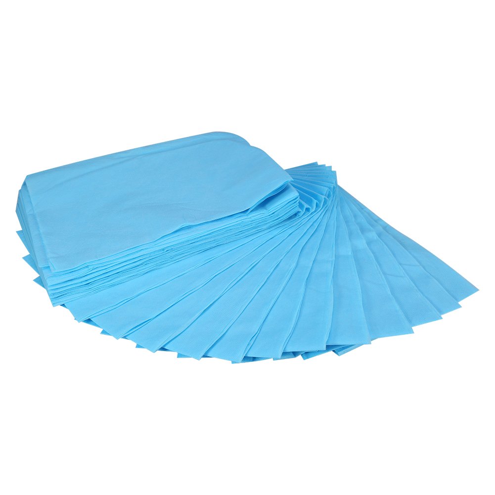 Disposable Non-Woven Bed Sheets 10Pcs 80x180cm - Blue Waterproof Table Covers for Beauty Salon, Massage, Tattoo, Hotels & Mattress Protection | Ideal for Spa, Clinic & Home Use