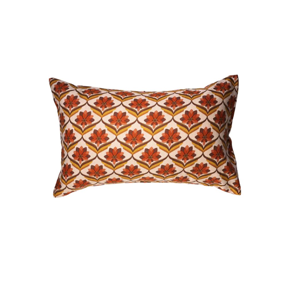 Stevie Floral Linen Standard Pillowcase Set - 2 Pack Breathable & Soft Bedding for Home Decor, Guest Room & Cozy Bedroom