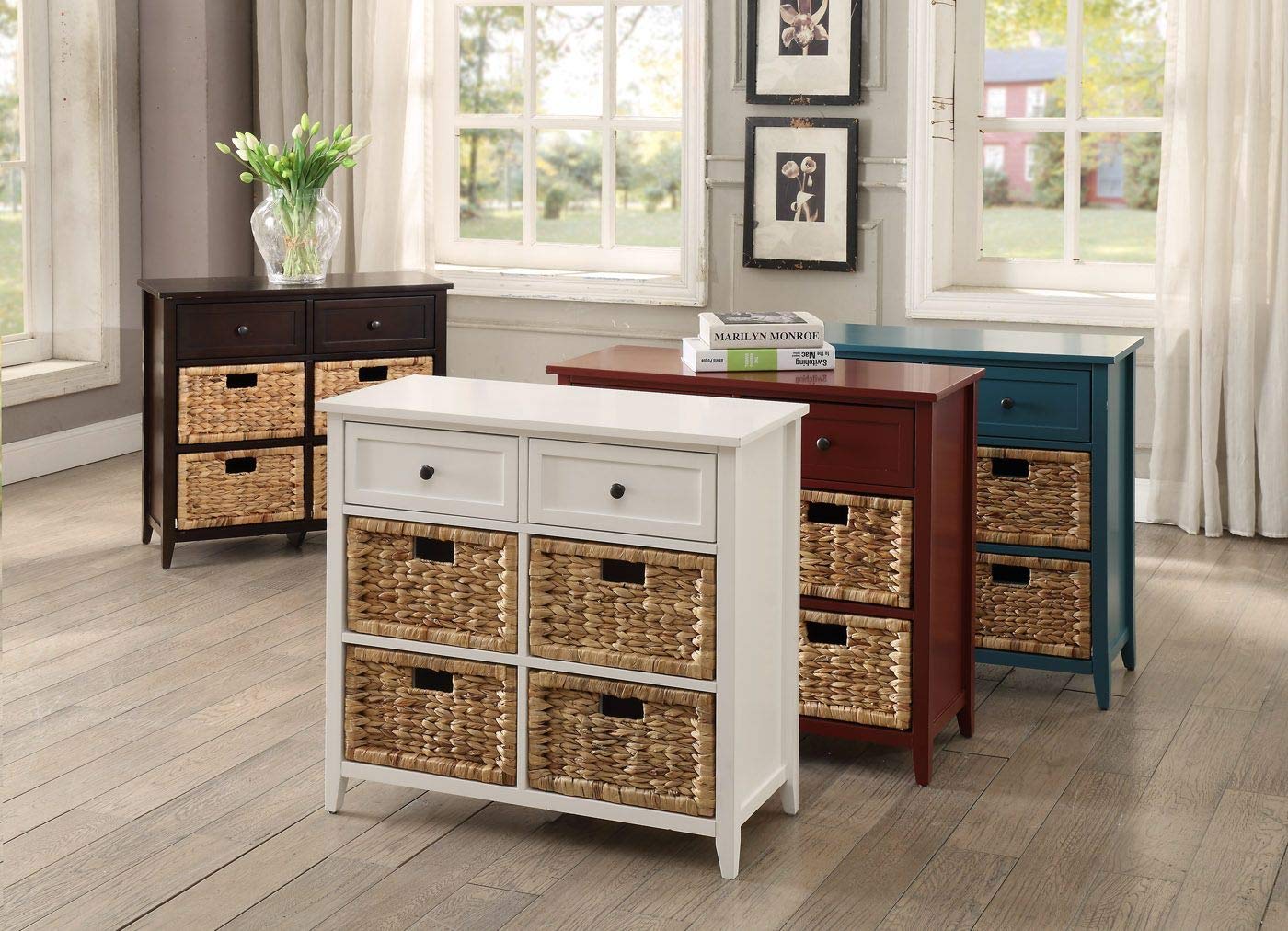 Knocbel 6-Drawer Solid Wood Storage Cabinet - 30