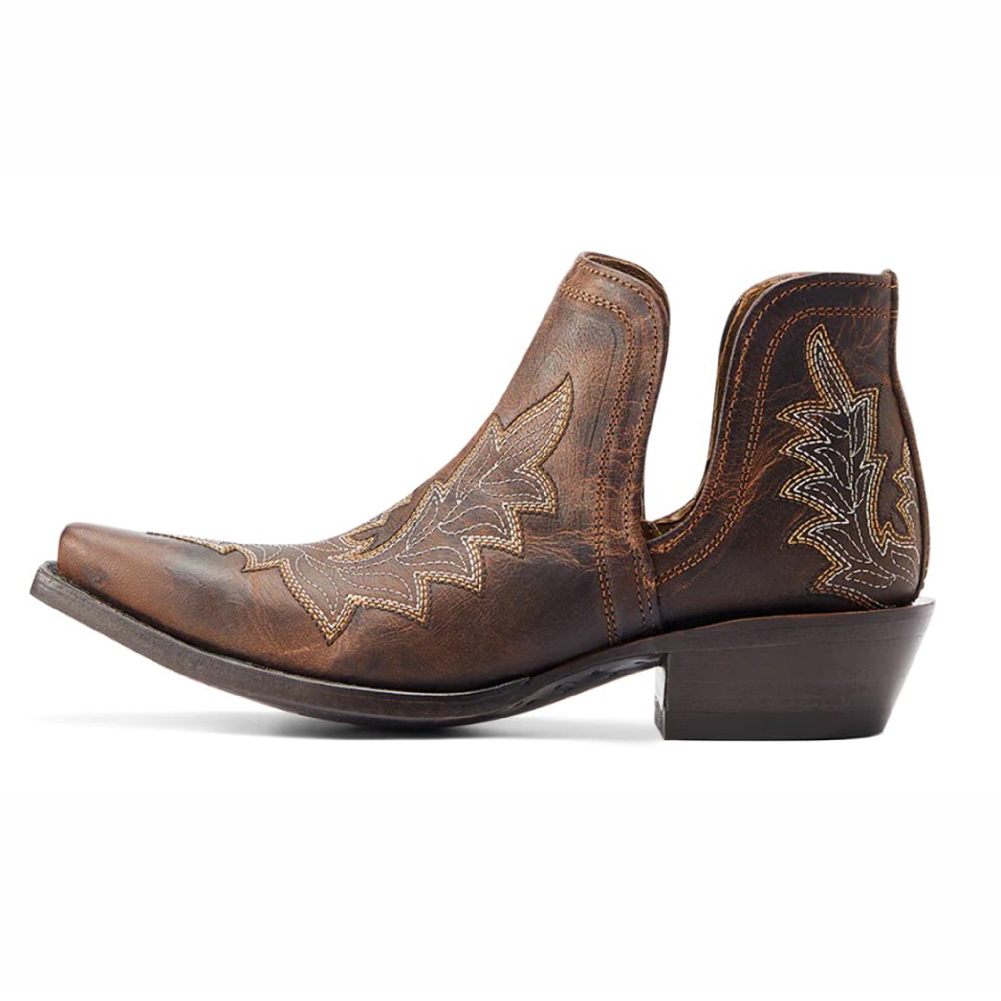Ariat Women's Dixon Snip Toe Western Boots - Tan/Brown Cowgirl Boots for Riding, Country Fashion & Outdoor Activities